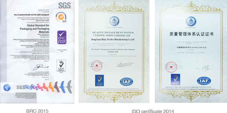 Shiny Tinbox certificate