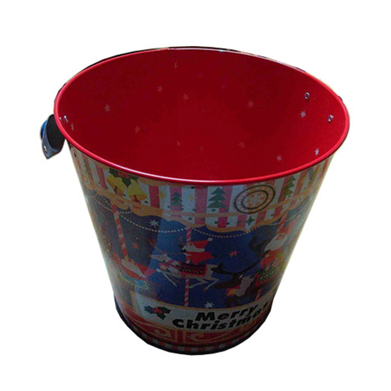 Love hollow small tin candy packaging gift box personality mini tin flower bucket small pendant