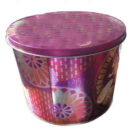 Popcorn Ice Bucket Tin Can in CMYK printing