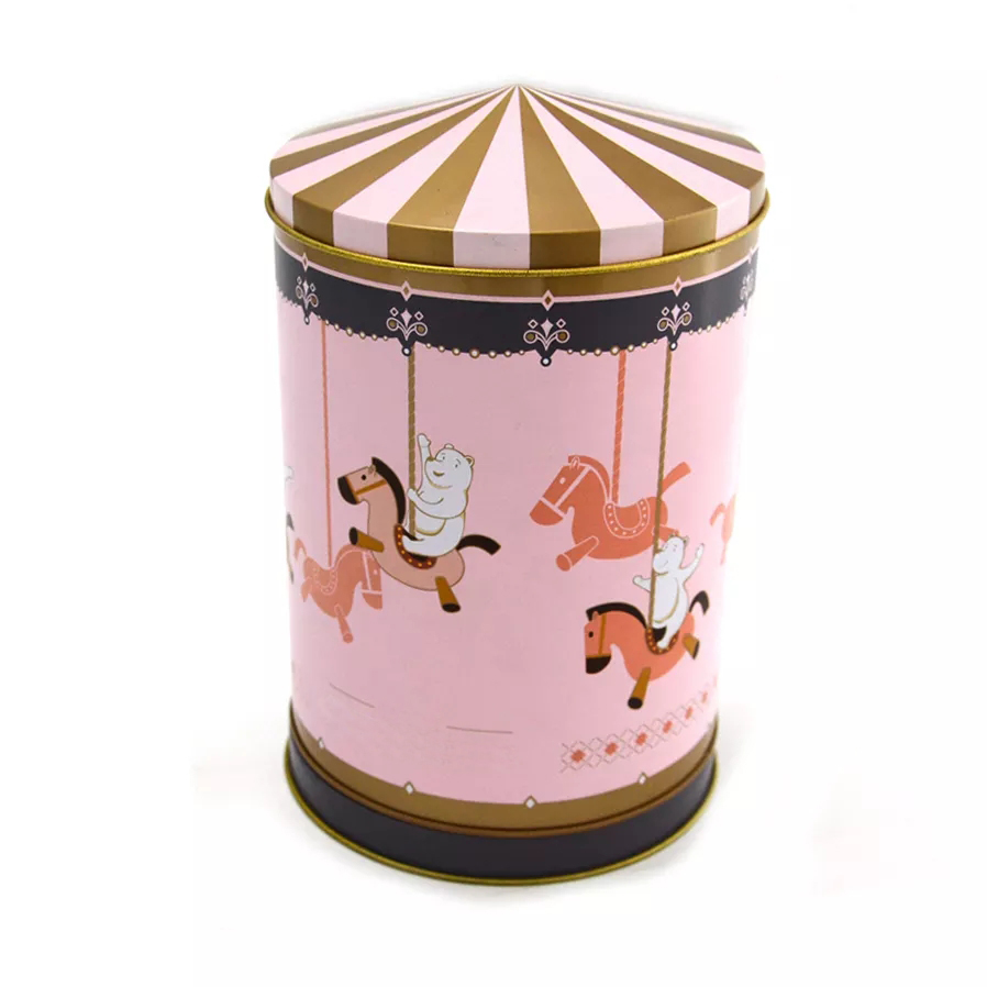 Christmas music tin boxes